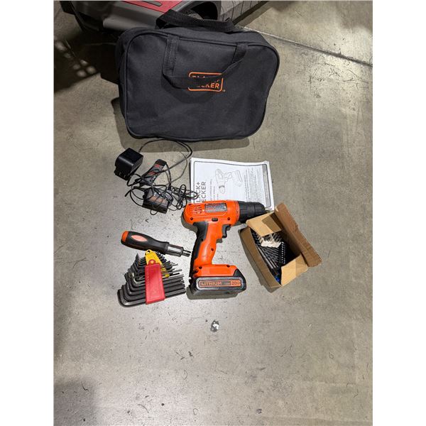 black and decker drill, allen keys and assorted tools — image 42