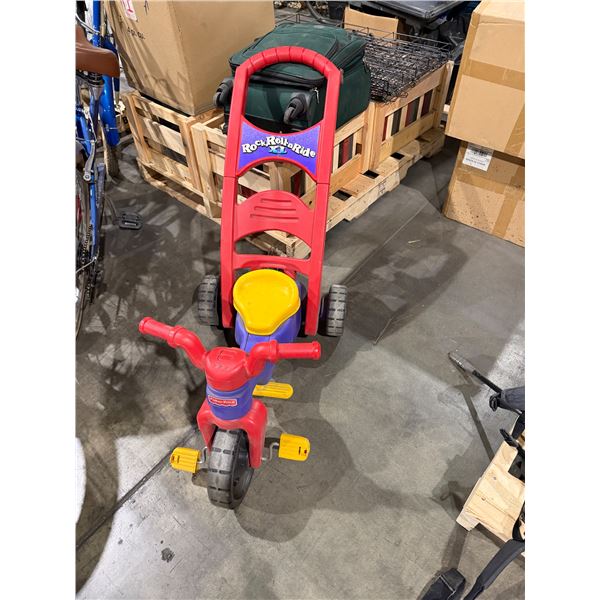 Fisher-price rock'n'roll and rie tricycle