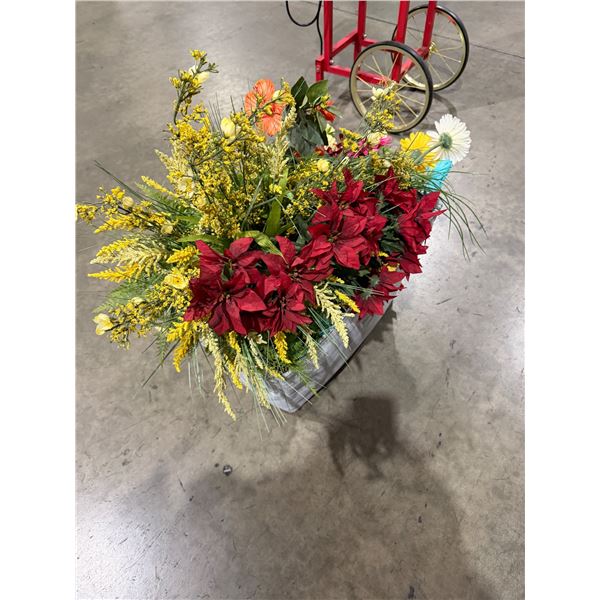 Crafting flowers and Bin