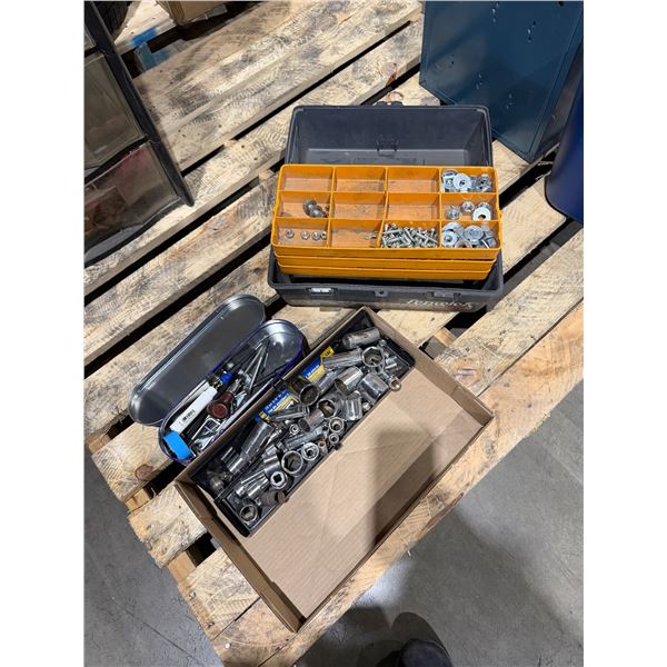 Sockets other tools and toolbox and contents