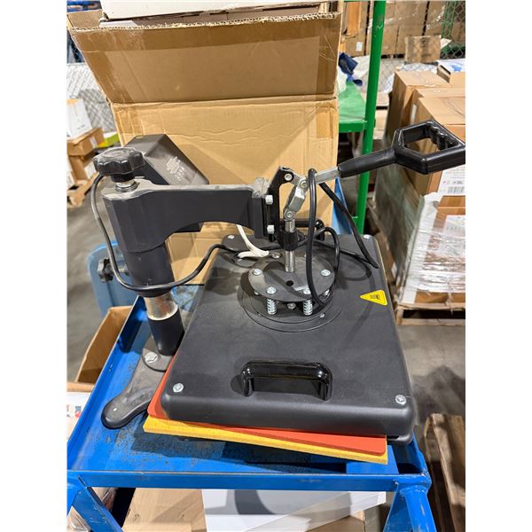 multi-functional swing-away digital heat press machine, which resembles a VEVOR Heat Press used for 