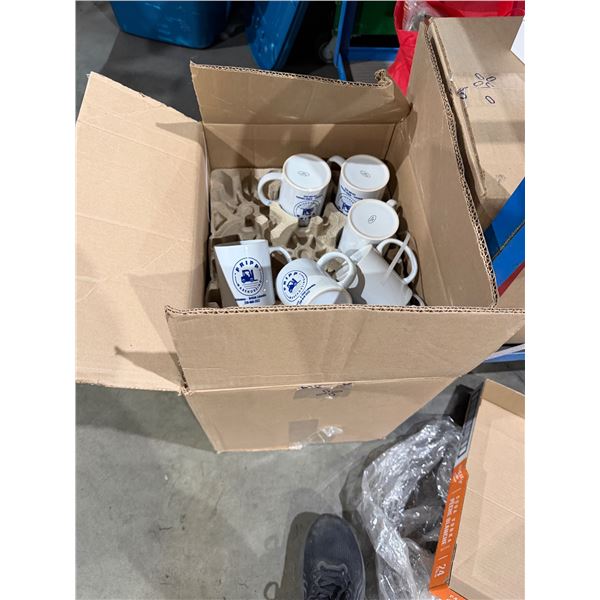 2 cases  of mugs, FRIPP warehouse