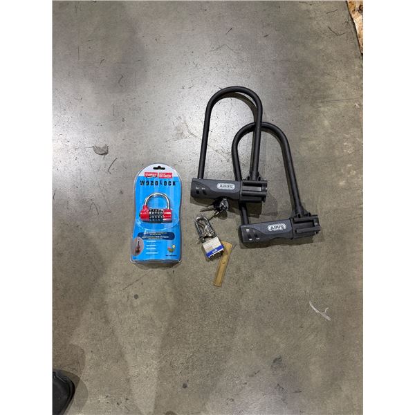 locks with keys, combination, lock, and Vintage caliper