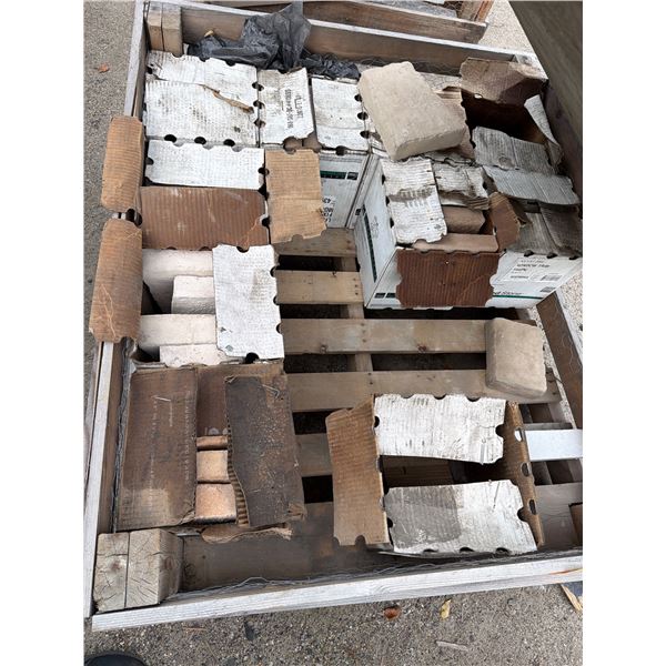 Random cultured stone light fixtures and key stones