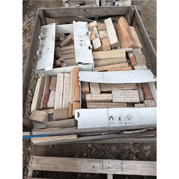  40 ft.² caramel dry stacked ledge stone