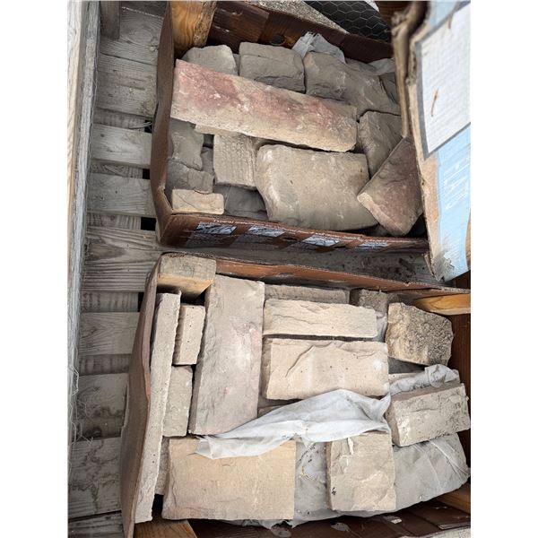 20 ft.² country Ledgestone blocks