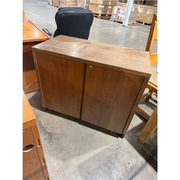 Two door cabinet 37" x 19" x 29 1/2" tall