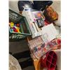 Image 1 : Assorted crafting Crayola gift bags, canvases, balloon, item, etc.