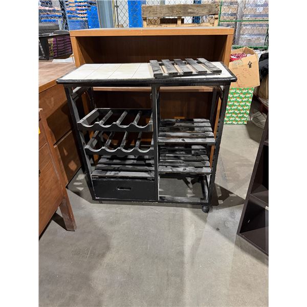 Rolling Shelf 32" x 15" x 33" tall