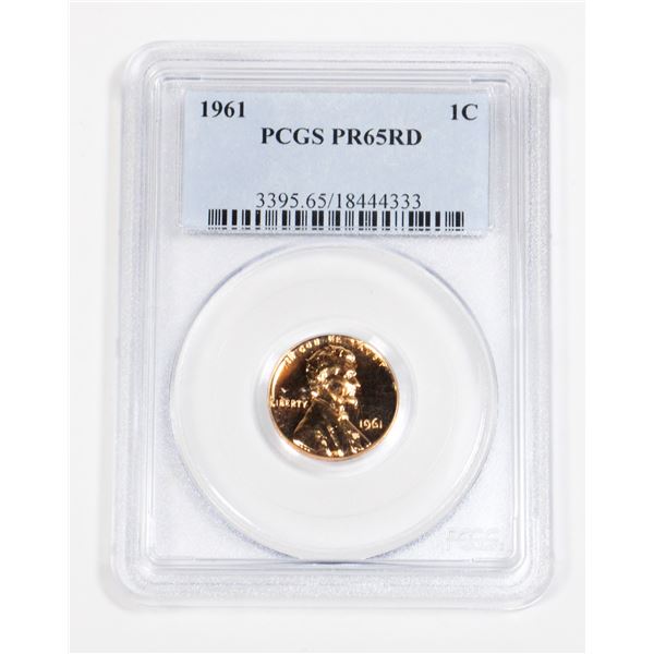 1961 AMERICAN MINT 1 CENT PCGS PR65RD