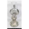 Image 1 : VINTAGE GLASS KEROSENE OR OIL LAMP MADE IN HONG KO
