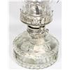 Image 2 : VINTAGE GLASS KEROSENE OR OIL LAMP MADE IN HONG KO
