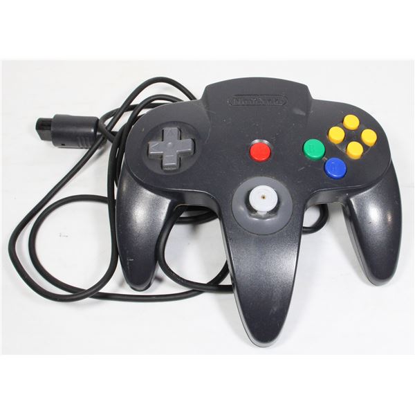 NINTENDO 64 BLACK CONTROLLER