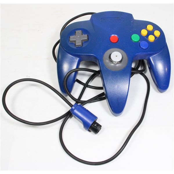 NINTENDO 64 BLUE CONTROLLER
