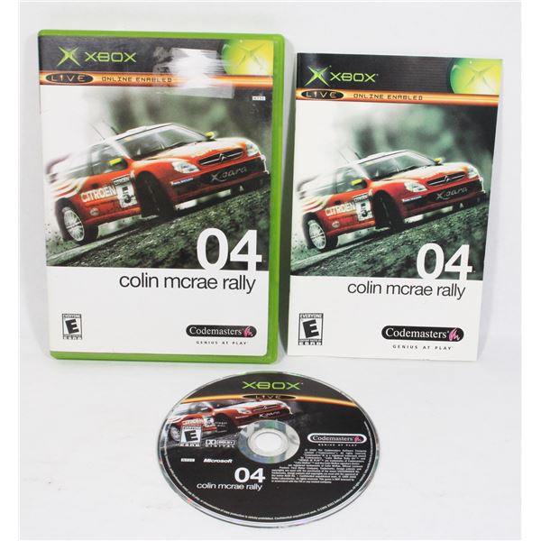 XBOX COLIN MCRAE RALLY 04 - BOOK INCL.
