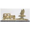 Image 1 : BRASS CAR AND EAGLE KEY HOLDERS