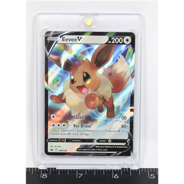 EEVEE V #108/159 WITH HARD PROTECTIVE CASE