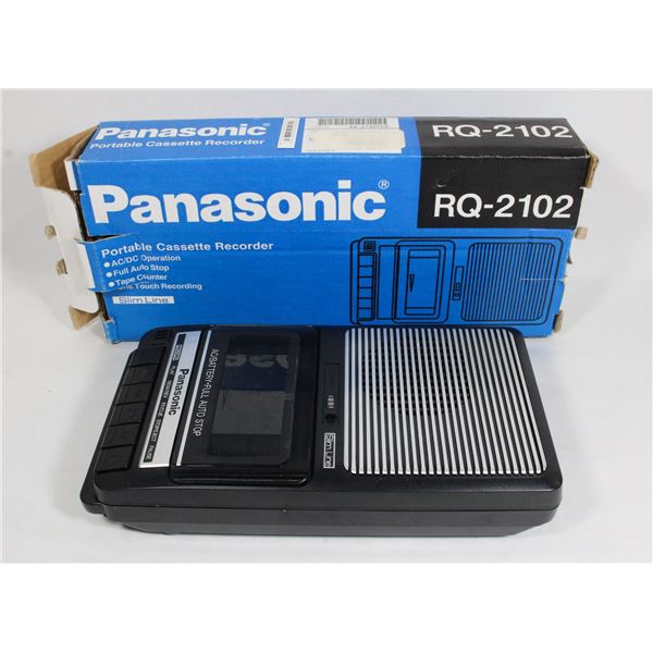 PANASONIC RQ-2102 PORTABLE CASSETTE RECORDER