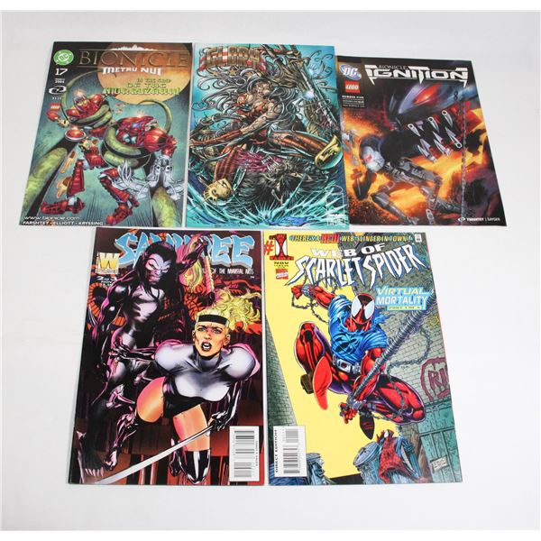 BUNDLE OF COMICS INCLUDING WEB OF SCARLET