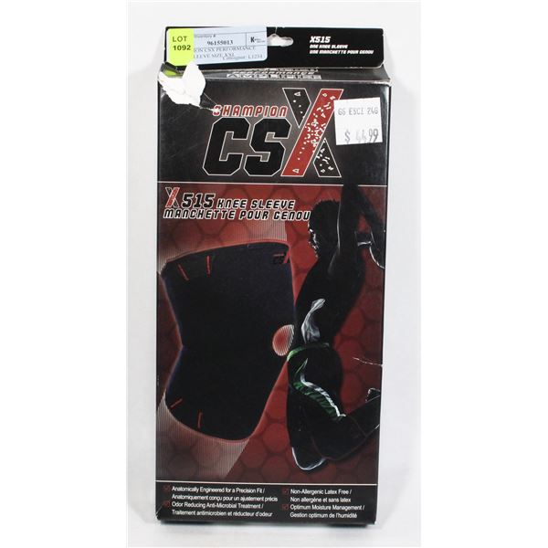 CHAMPION CSX PERFORMANCE KNEE SLEEVE SIZE XXL