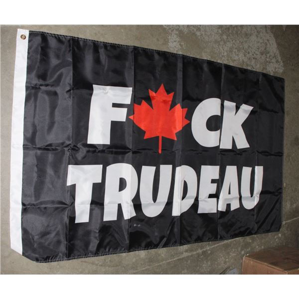 F (MAPLE LEAF) UCK TRUDEAU FLAG