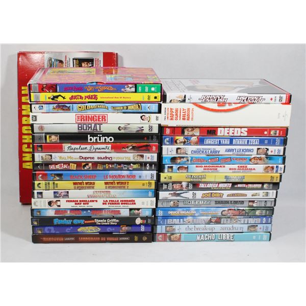 LARGE LOT OF COMEDY DVDS, LOTS OF ADAM SANDLER