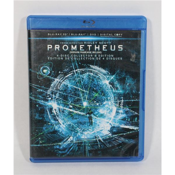 3D BLU RAY PROMETHEUS 4 DISC SET GOOD CONDITION