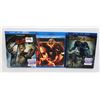 Image 1 : 3 BLUE RAY CLEAN QUALITY 300 PACIFIC RIM HUNGER