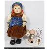 Image 1 : LOT OF TWO KNICKKNACKS INCLUDING PORCELAIN DOLL A