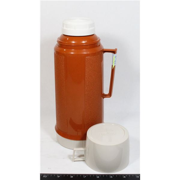 VINTAGE CANADIAN THERMOS DARK ORANGE