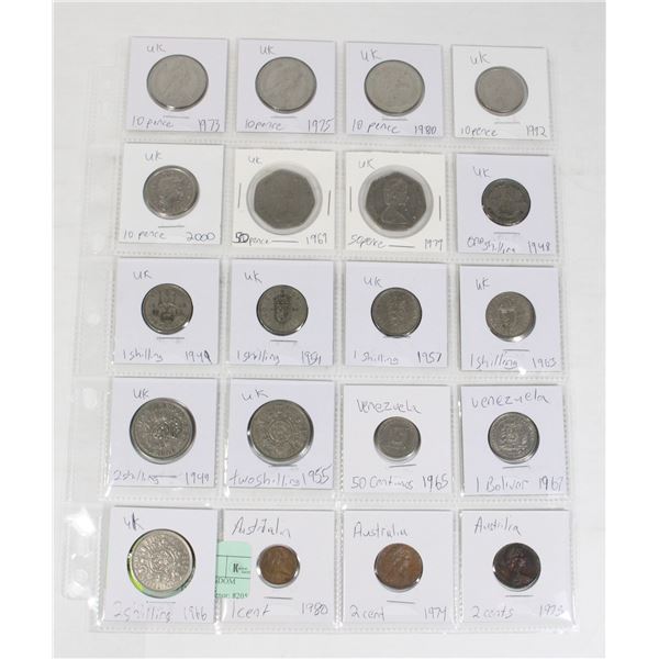 20 COINS 15 UNITED KINGDOM  PAGE 3 OF 3 NO DOUBLES
