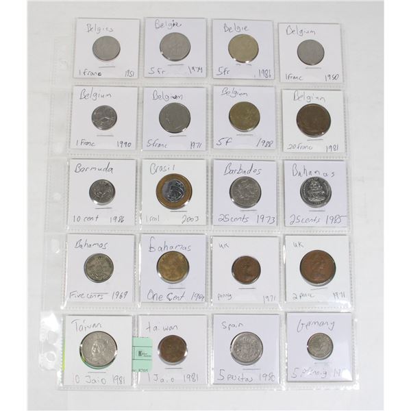 20 COINS 10 COUNTRIES
