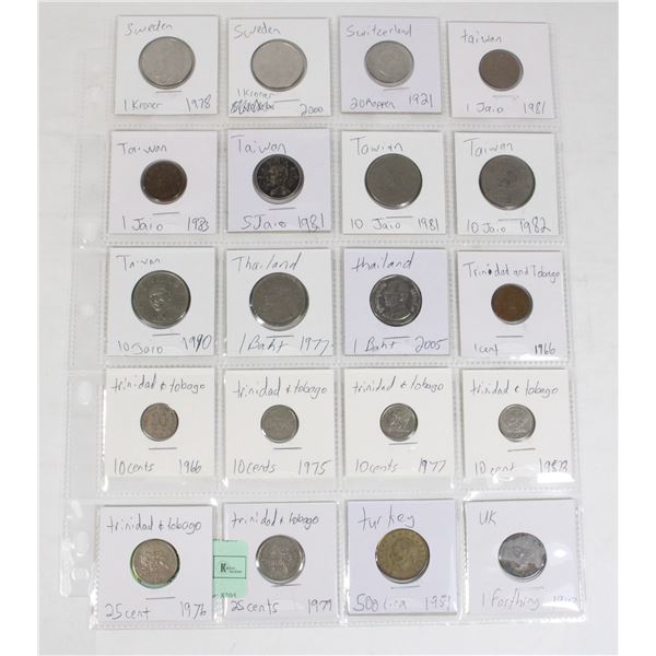 20 COINS 7 COUNTRIES