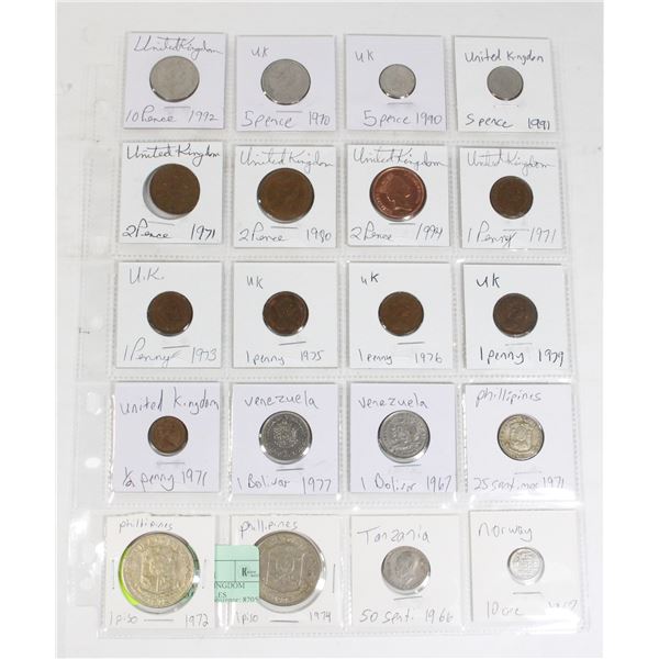20 COINS 13 UNITED KINGDOM  PAGE 1 OF 1 NO DOUBLES