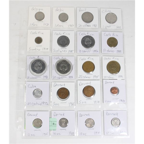 20 COINS 7 COUNTRIES