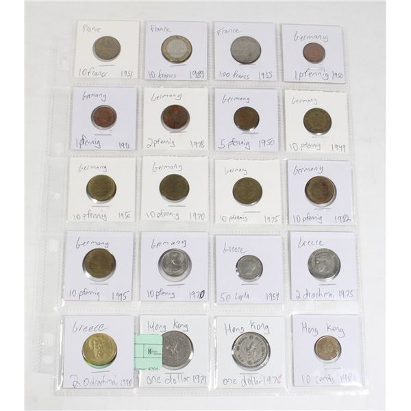 20 COINS 4 COUNTRIES