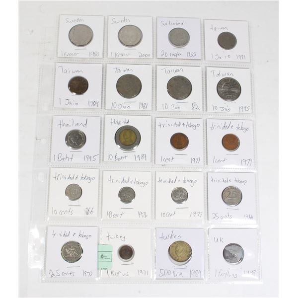 20 COINS 7 COUNTRIES