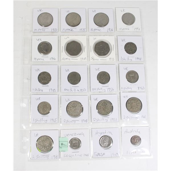 20 COINS 17 UNITED KINGDOM  PAGE 3 OF 3 NO DOUBLES