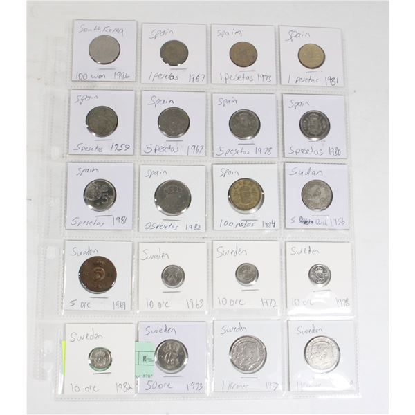 20 COINS 4 COUNTRIES