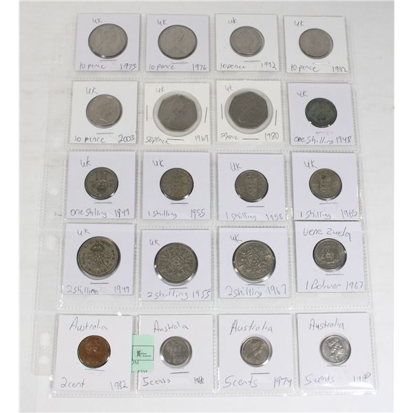 20 COINS 15 UNITED KINGDOM  PAGE 3 OF 3 NO DOUBLES