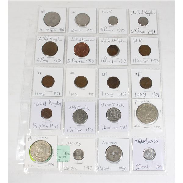 20 COINS 13 UNITED KINGDOM  PAGE 2 OF 2 NO DOUBLES