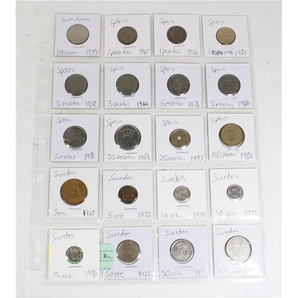 20 COINS 3 COUNTRIES