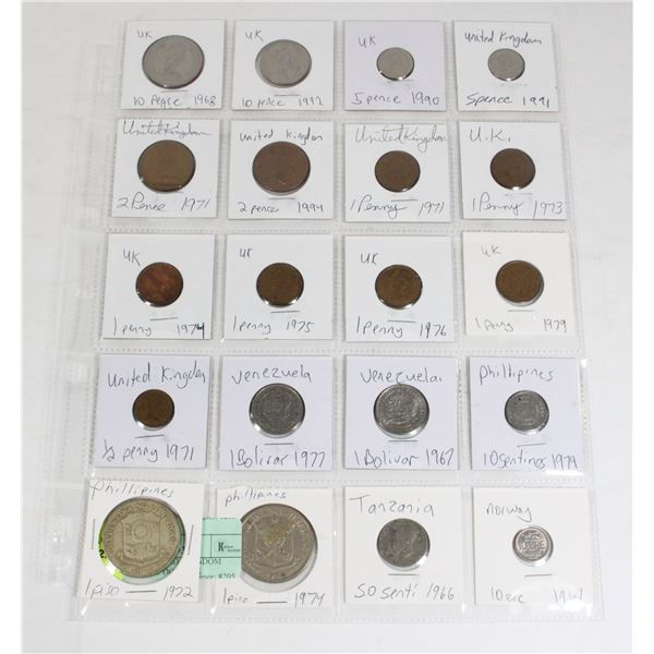 20 COINS 13 UNITED KINGDOM  PAGE 1 OF 1 NO DOUBLES
