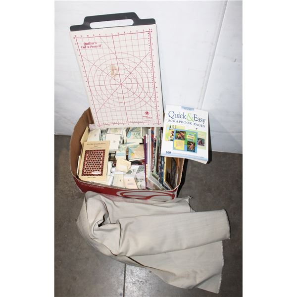 BOX OF MISCELLANEOUS ITEMS INCLUDING SHOE POLISHERS