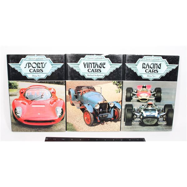 LOT OF THREE HARDCOVER CAR BOOKS INCLUDING