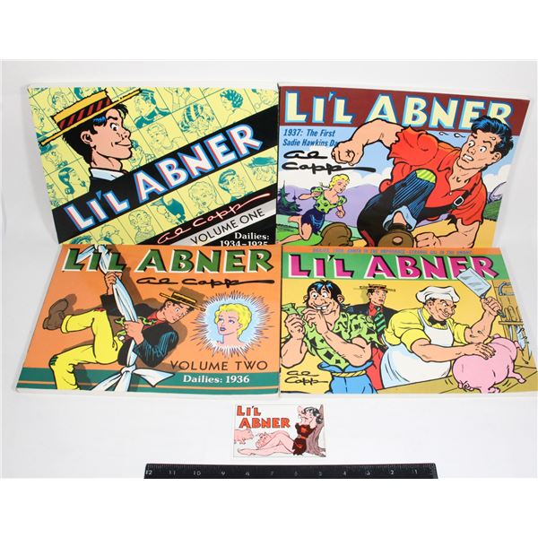 FOUR LI'L ABNER COMICS BOOKS (VOLUMES 1-4)