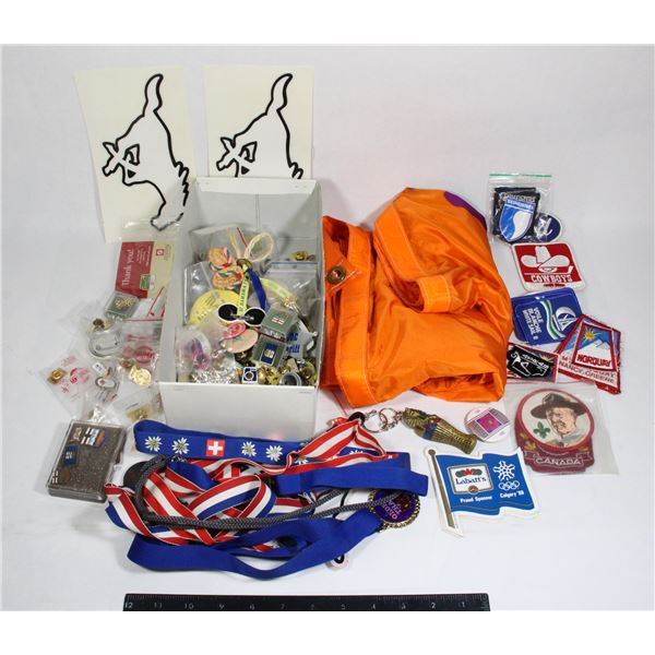 BOX MISCELLANEOUS COLLECTOR PINS (OLYMPIC, ALBERTA