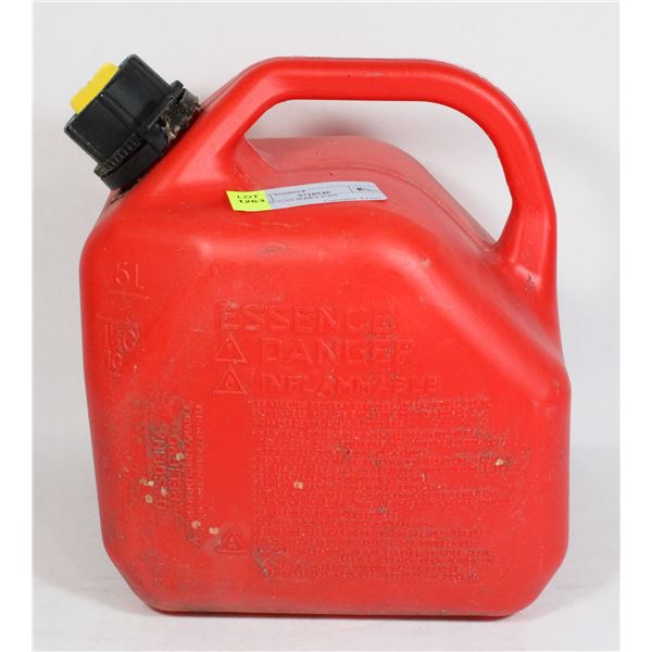 RED 5L GAS JERRY CAN