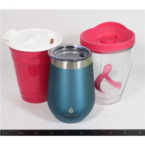 LOT OF TRAVEL MUGS