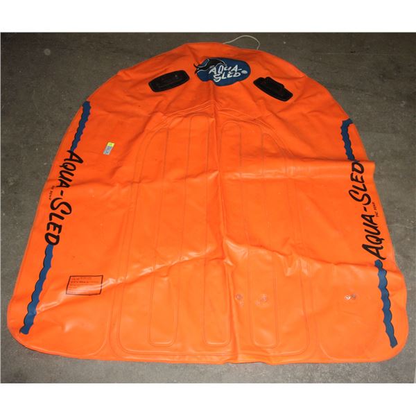 LARGE ORANGE INFLATABLE AQUA SLED